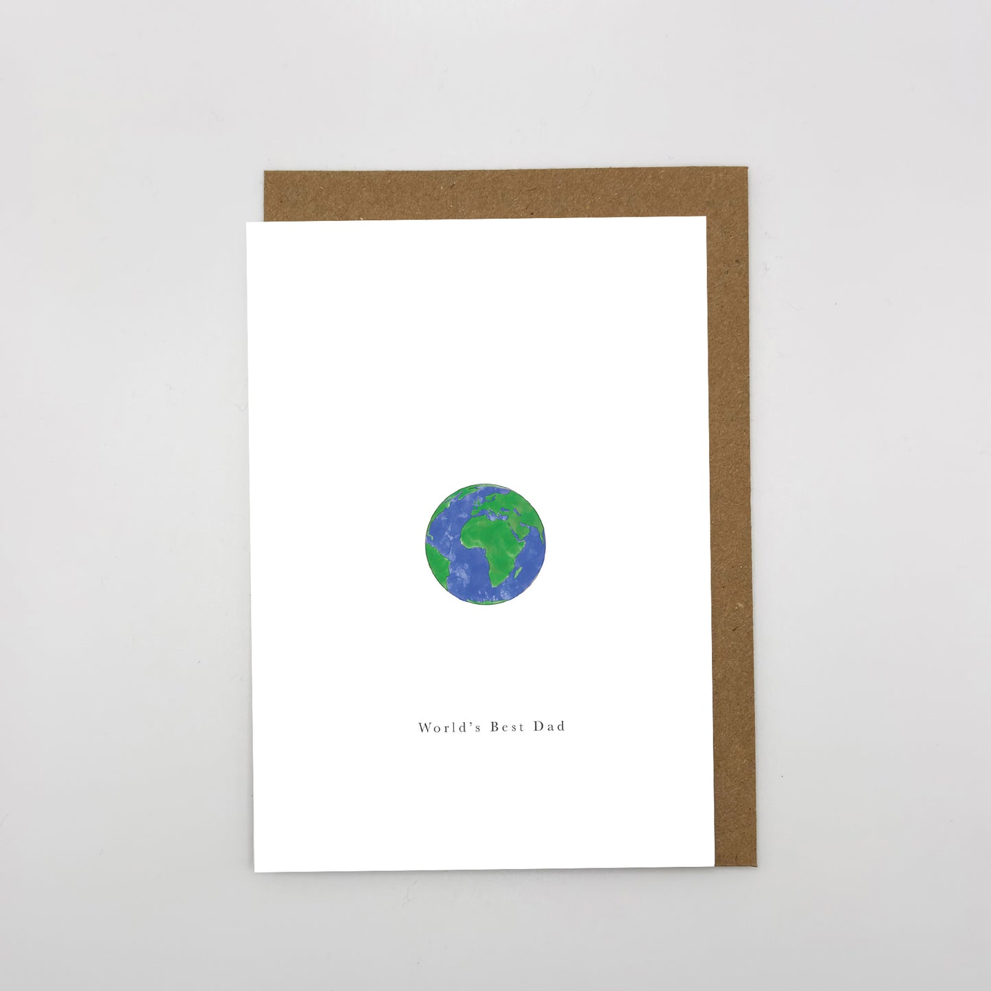 World's Best Dad sustainable Father's Day card