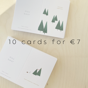 Bundle of 10 imperfect Christmas cards