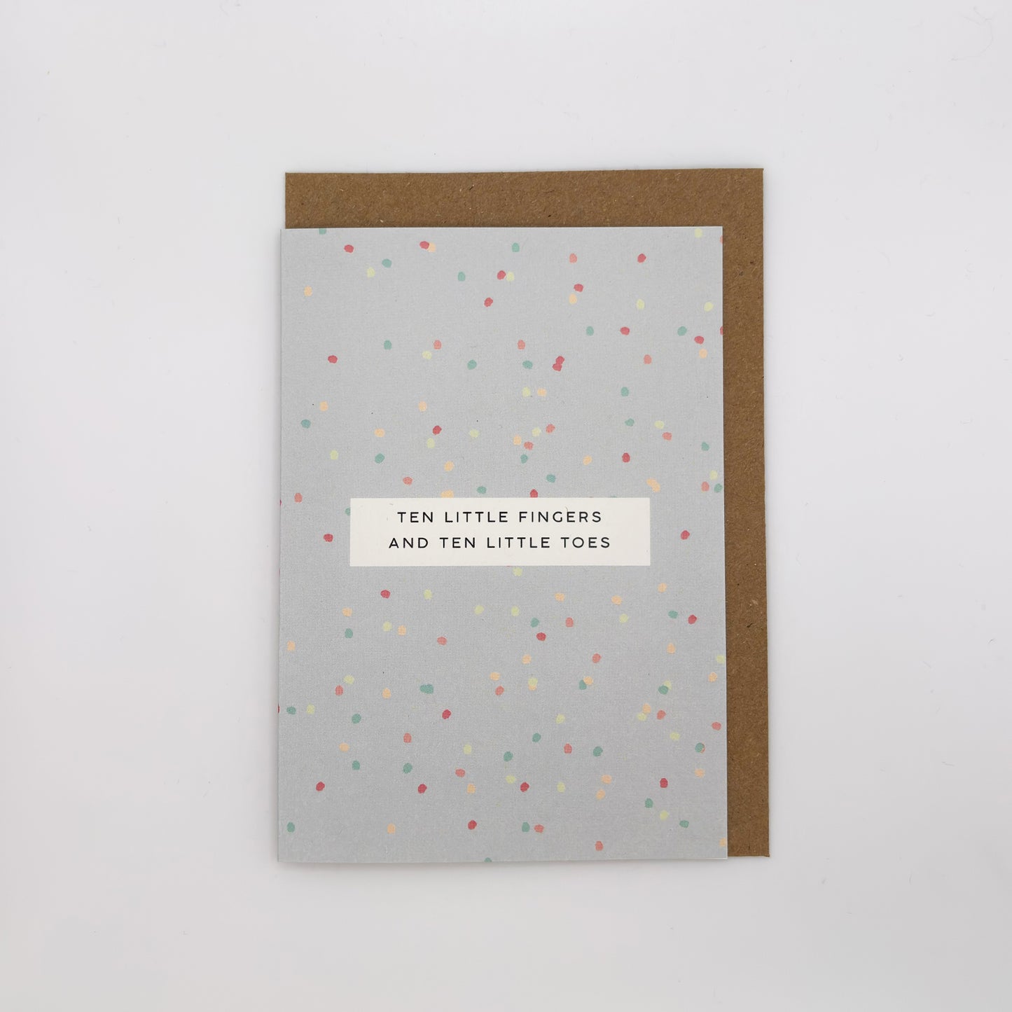 Ten little fingers and ten little toes card