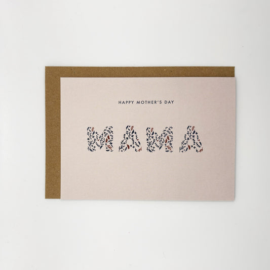 Floral Happy Mother's Day Mama greeting card