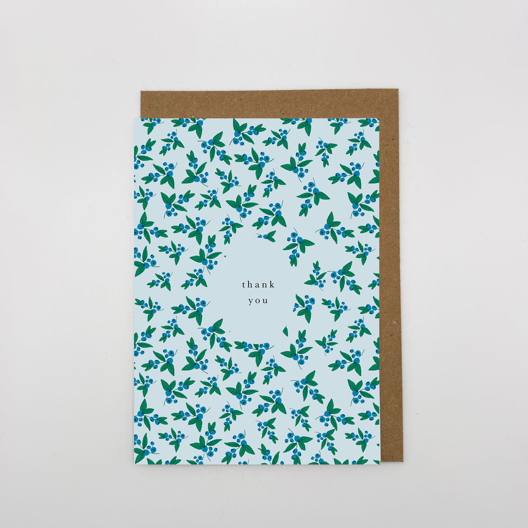 Thank You Card  |  Blueberry Illustration | Sustainable card