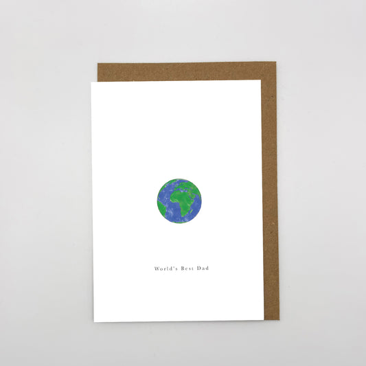 World's Best Dad sustainable Father's Day card