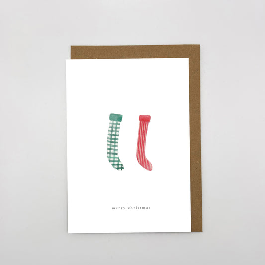 Minimalist Watercolour Christmas Card Multipack | Set of 6