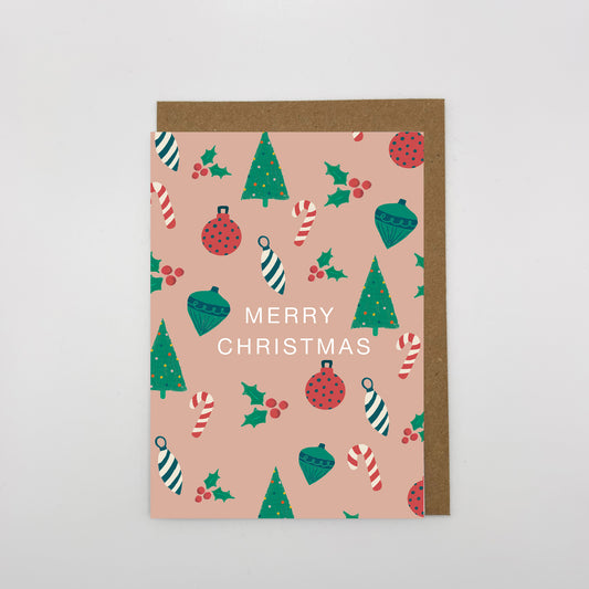 Merry Christmas  |  Graphic, sustainable card