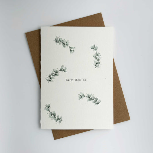 Merry Christmas pine card