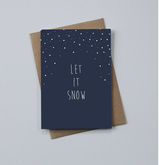 Let it snow Christmas card