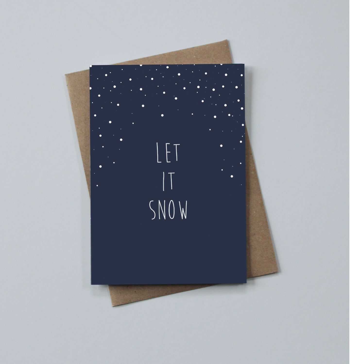 Let it snow Christmas card