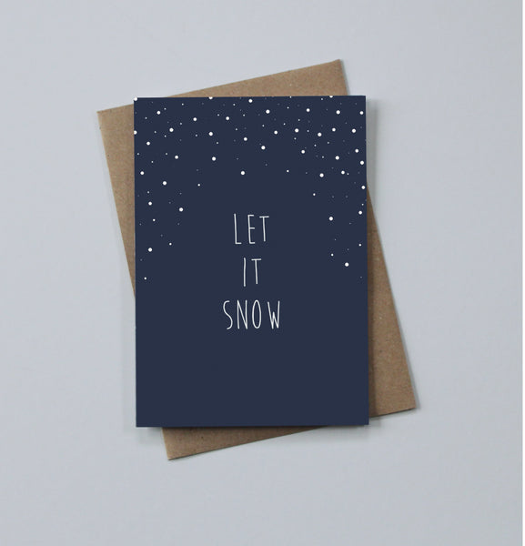 Merry Christmas/Let it Snow - Christmas card set