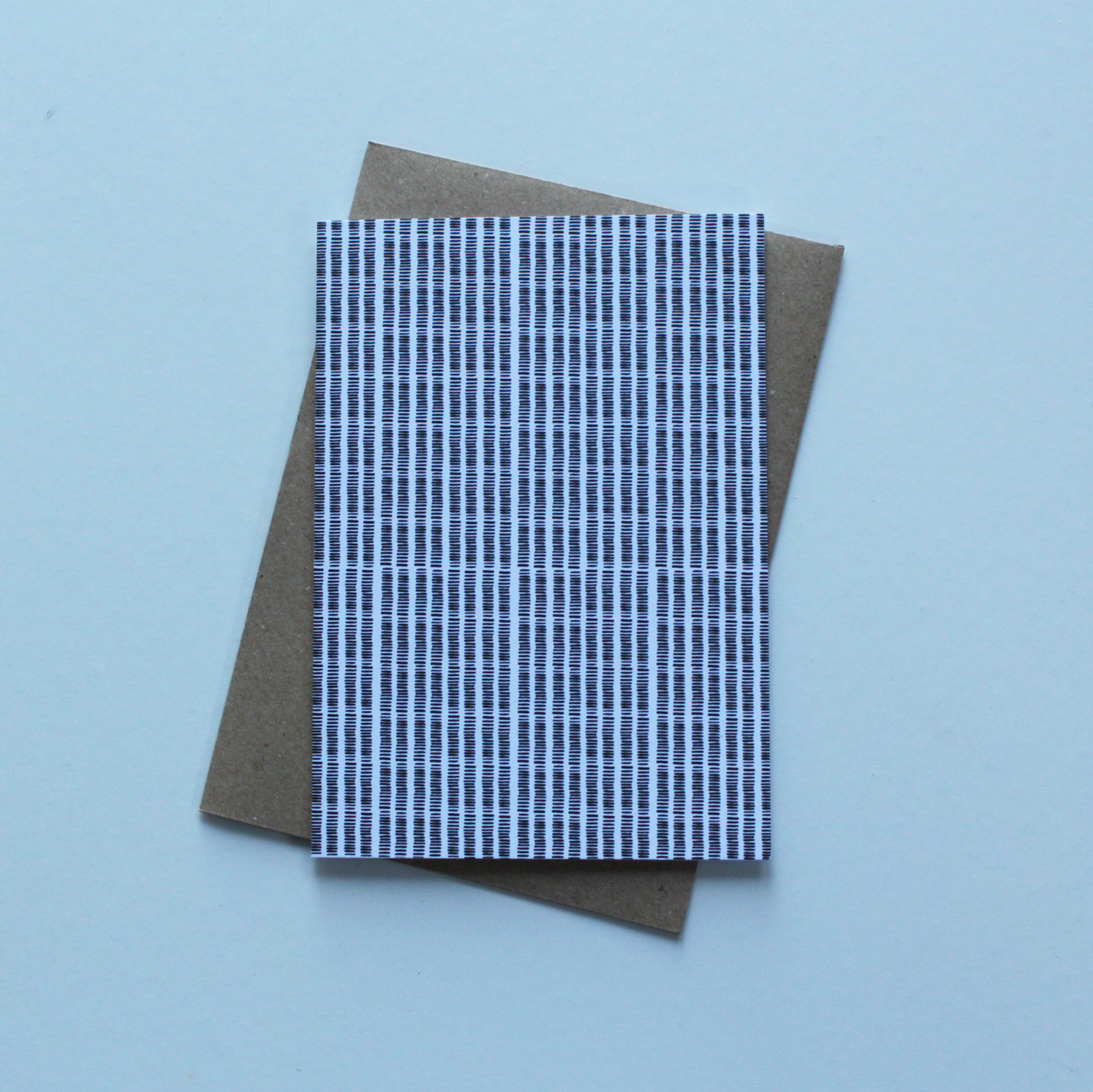 Blank monochrome card