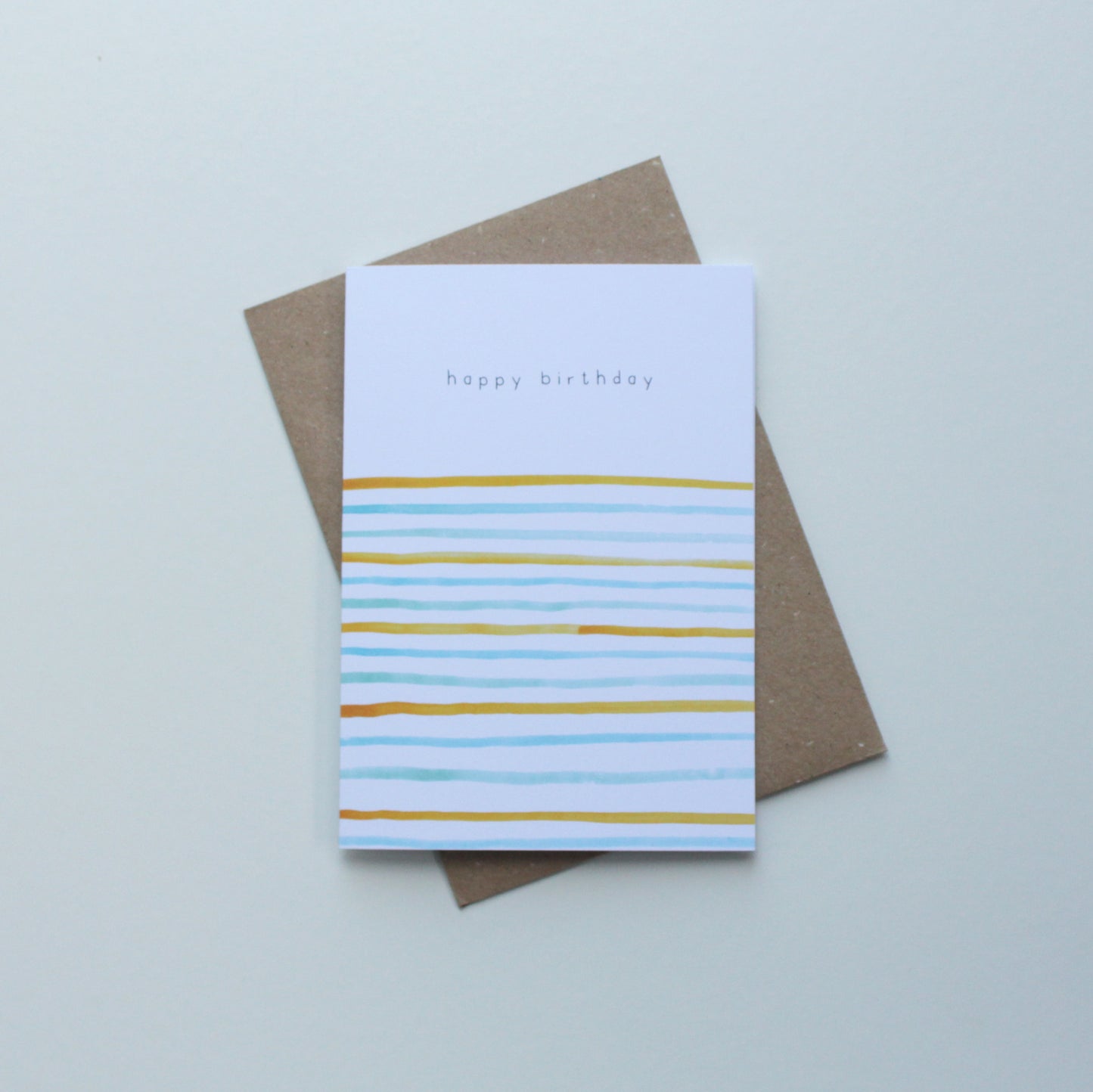 Happy Birthday stripes card
