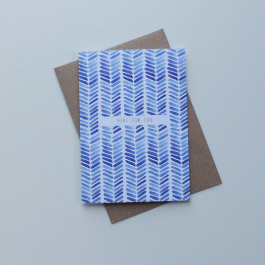 Here for you card
