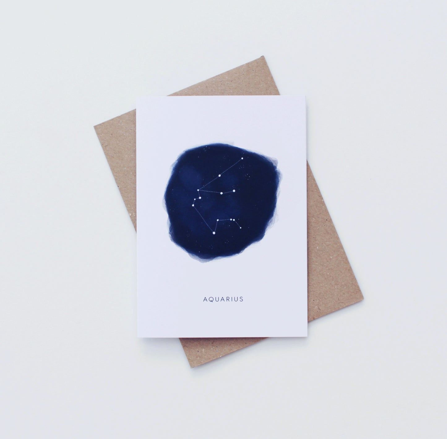 GC0014 Aquarius zodiac card