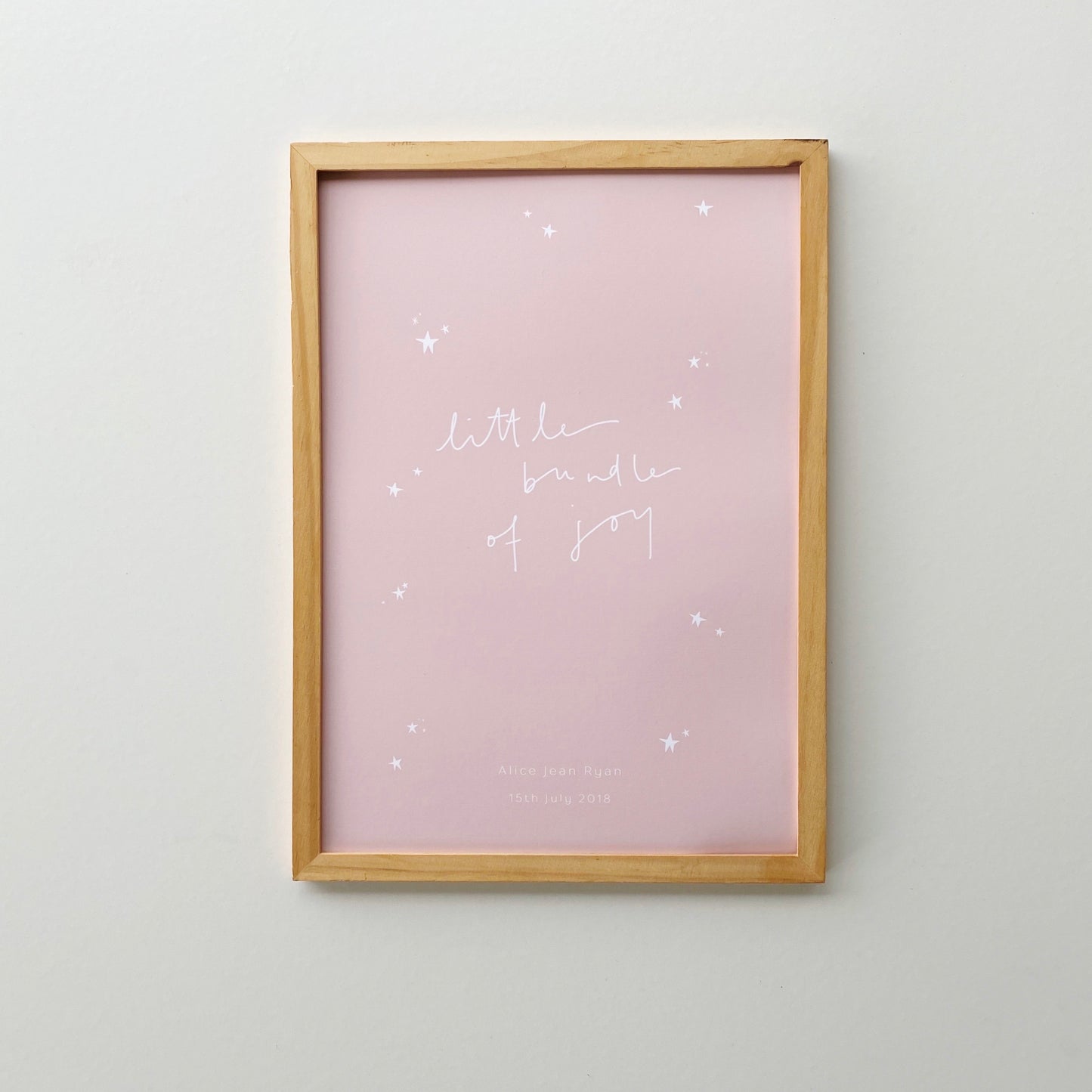 Little Bundle of Joy custom baby print
