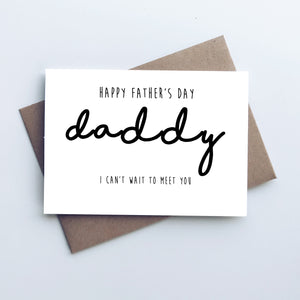 Expectant Father's day card